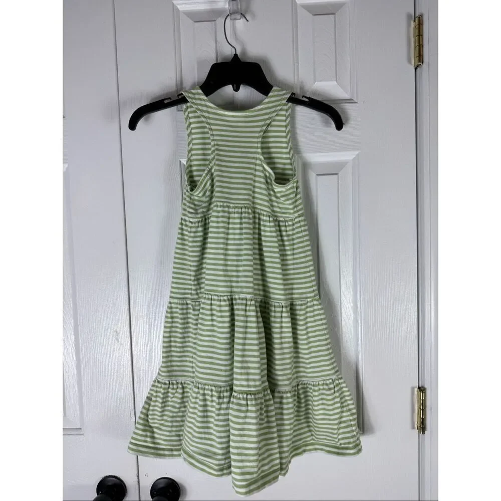 Hanna Andersson Girls Twirl Tiered Dress Size 120 US 6/7